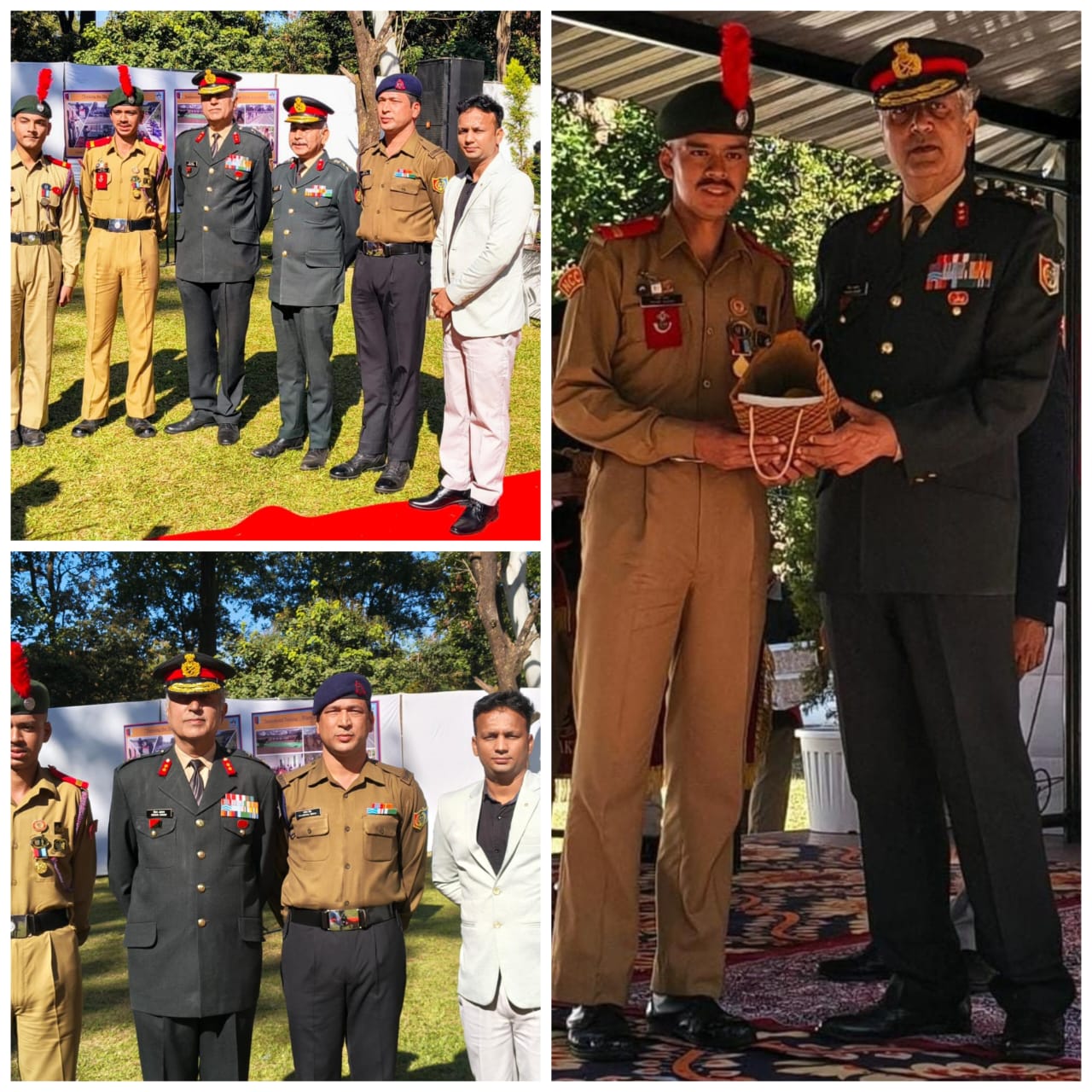 एनसीसी दिवस के अवसर पर कर्मचारियों व कैडेट्स का सम्मान