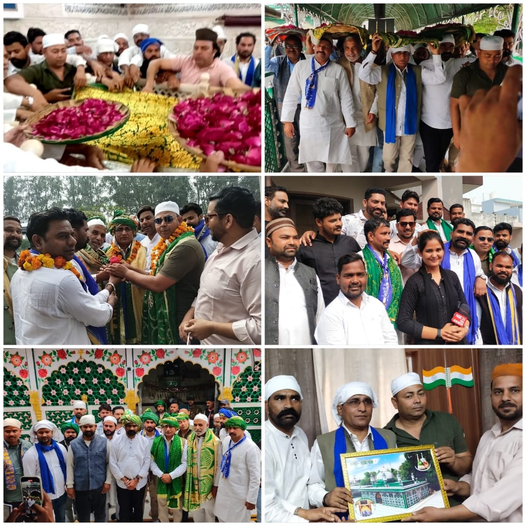 आजाद समाज पार्टी के नवनियुक्त प्रदेश अध्यक्ष लेखराज गौतम पहुंचे कलियर शरीफ,हाजी शमीम साबरी के नेतृत्व में साबिर पाक में की चादर पोशी एवं शमीम साबरी कॉलोनी में की प्रेसवार्ता