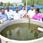 जिलाधिकारी ने रंगीन मत्स्य कलस्टर का किया स्थलीय निरीक्षण