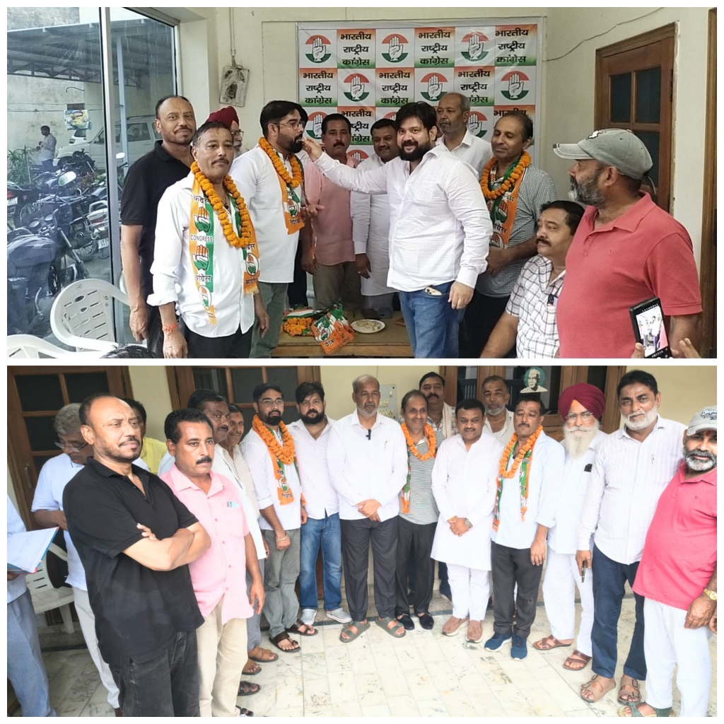 रुड़की जिला कांग्रेस कमेटी कैंप कार्यालय पर अनेक युवा नेताओं ने भाजपा छोड़ कांग्रेस में शामिल