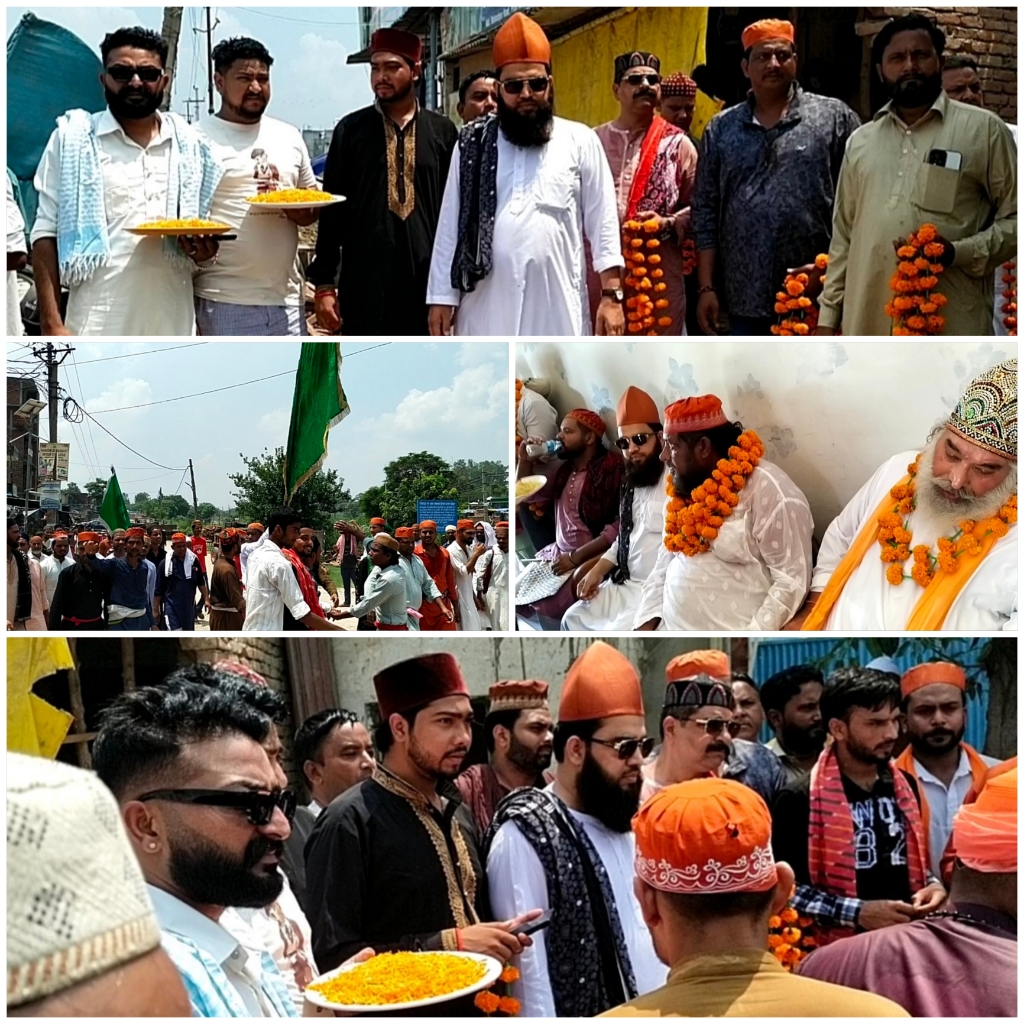 दरगाह साबिर पाक के 758 वे सालाना उर्स में बरेली शरीफ से चलकर कलियर शरीफ पहुंचा साबरी झंडा*/*साबरी झंडे की रसुमात को 38 वर्ष पूर्व 1989 में हजरत बाबा गुलाम जिलानी साबरी ने की थी शुरू,अब उनके खलीफा दे रहे है अंजाम