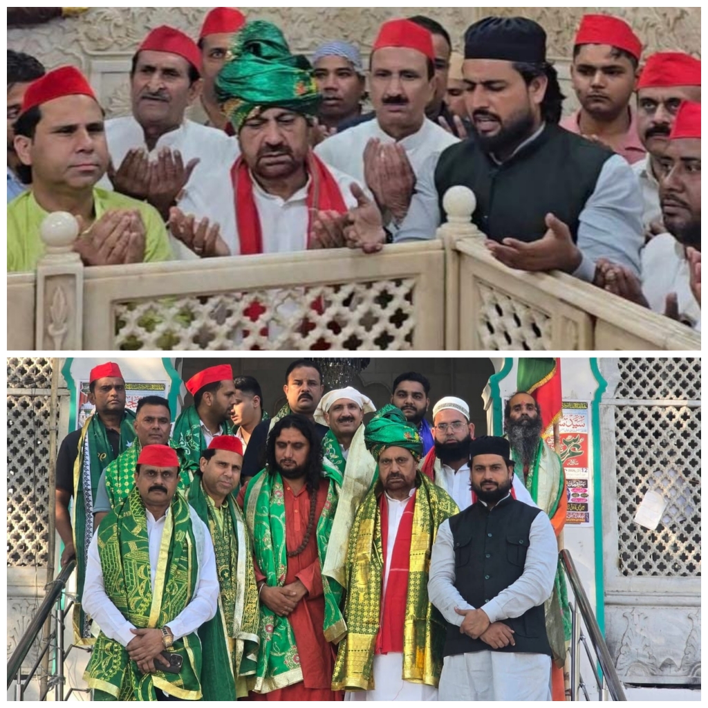 हाजी अब्दुल मतीन सिद्दीकी ने दरगाह साबिर पाक में चादरपोशी कर देश में अमन-ओ-अमान की दुआ मांगी